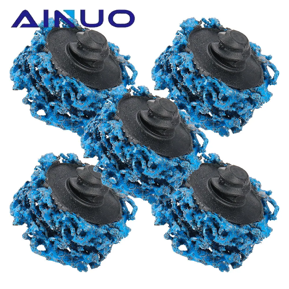 2/4/5Pcs 25mm Mini Quick Change Disc Easy Strip and Clean Pad With 1Pc Pad Holder Abrasive Rust Removal Tool