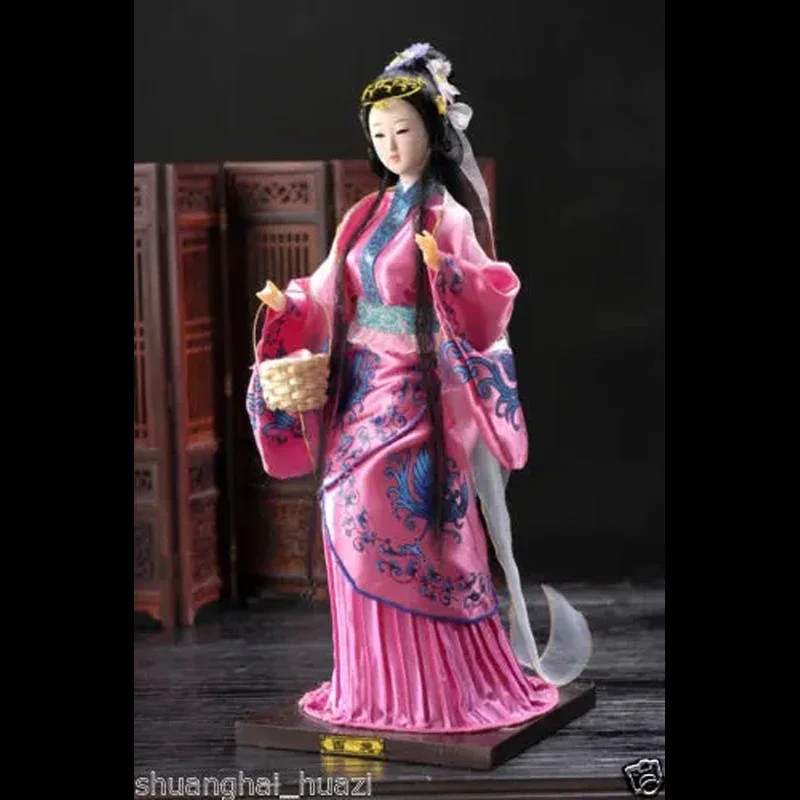 Exuqisite Oriental Chinese Classical Broider Doll Beautiful Chinese Girl Statue No.3