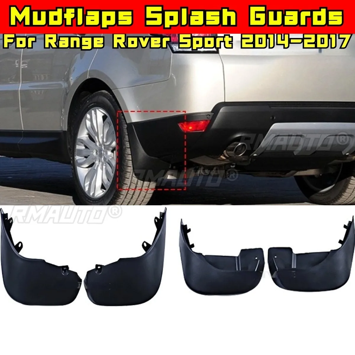 

Для Range Rover Sport 2014-2017 внешние аксессуары брызговики брызговики переднее и заднее крыло модификация часть