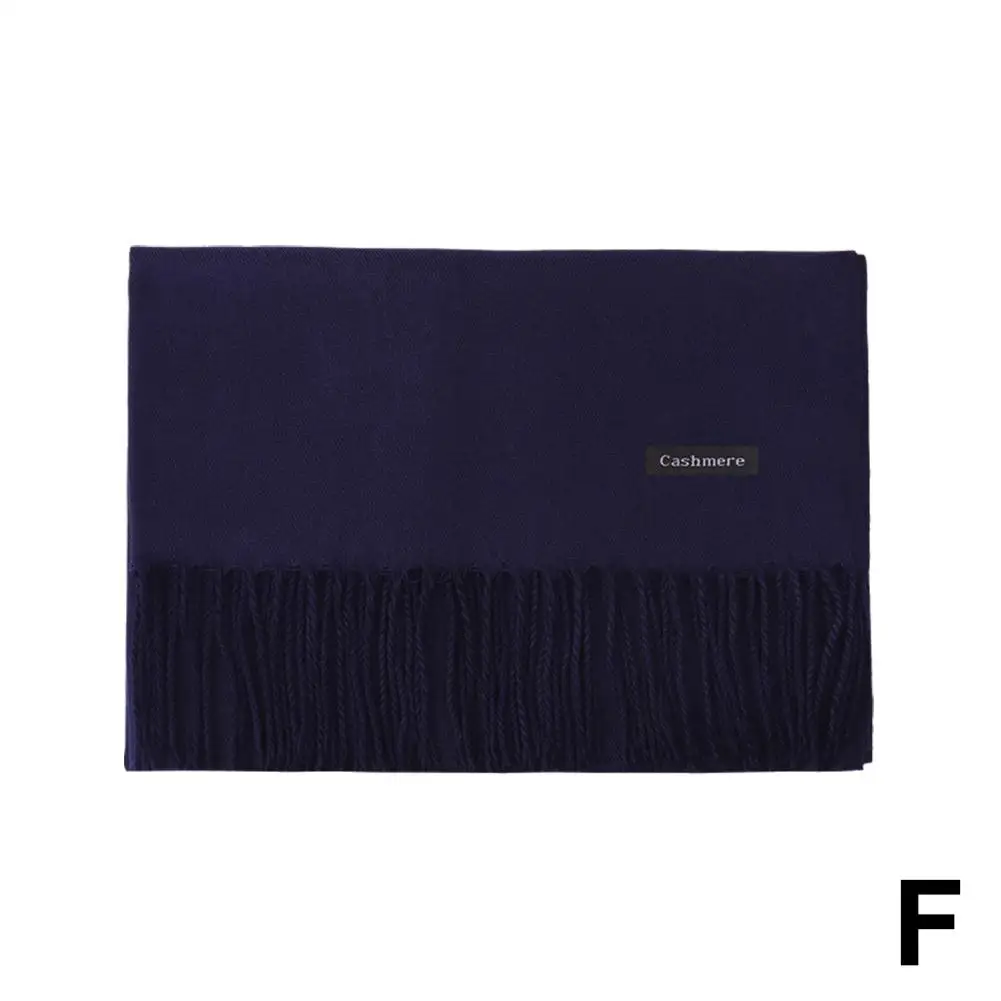 

Зимний кашемировый женский шарф, женские элитные брендовые шарфы, женская шаль с кисточками, женский шарф из пашмины, однотонные накидки, бандана на плечо X8a9