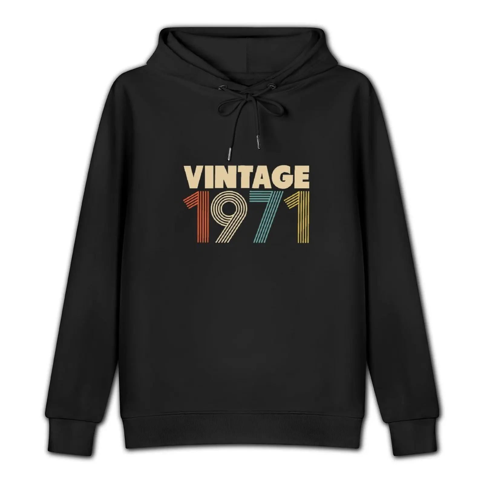 Vintage 1971 - 47th Birthday Pullover Hoodie men's winter sweater autumn anime clothing hoodie