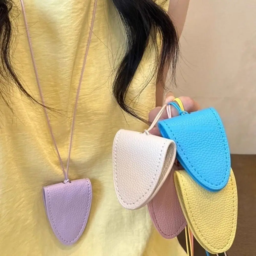 

PU Leather Eyeglasses Storage Bag Pendant Magnetic Hanging Neck Sunglasses Pendant Clip Durable Simple