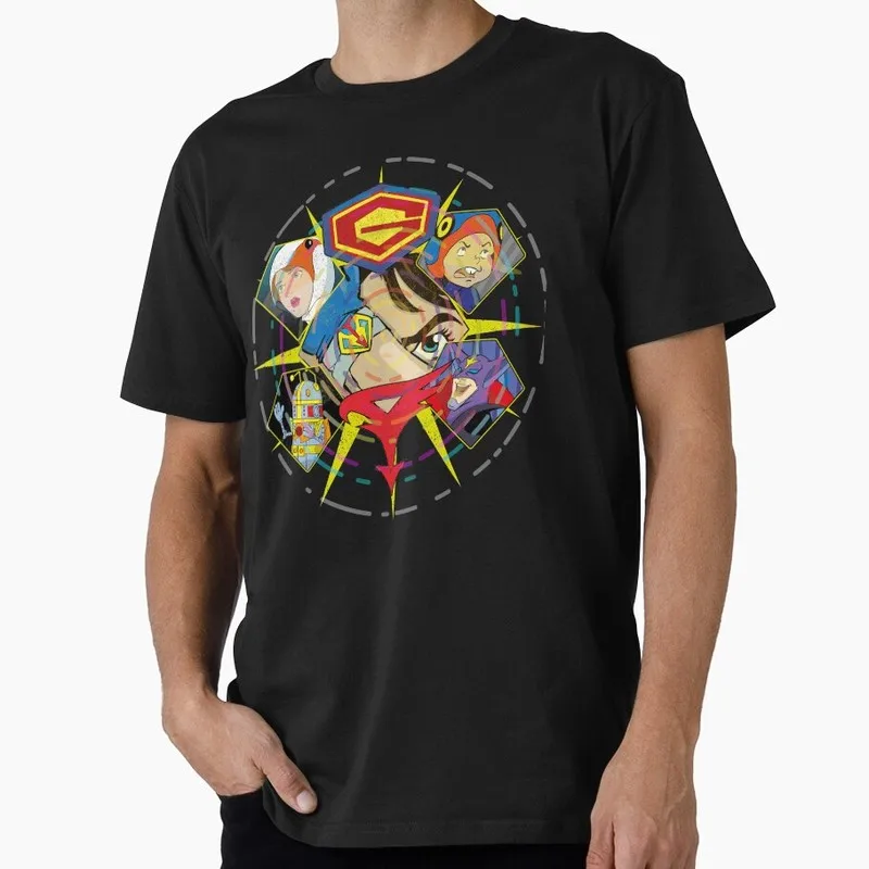 Kagaku Ninja-Tai Gatchaman Science Ninja Team Unisex Graphic T-shirt Vintage 70s Anime Battle of the Planets G-Force Fan Tops