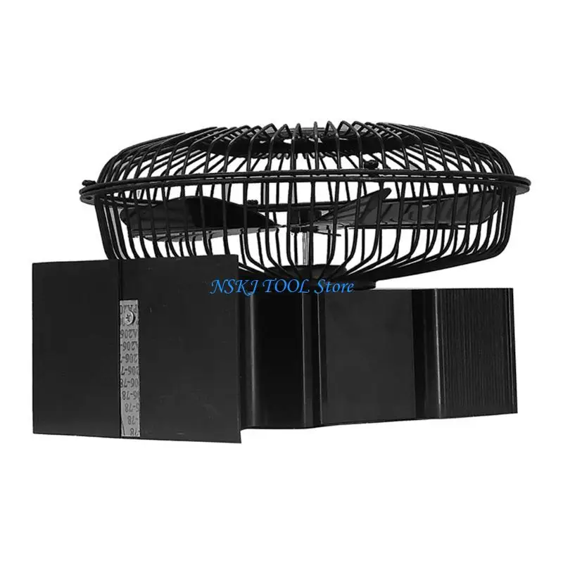 L8RC مدفأة موقد مروحة 6 شفرات تعمل بالطاقة الحرارية مروحة هادئة وفعالة لسجل الخشب صديقة للبيئة أكبر تدفق الهواء غرفة كبيرة #4