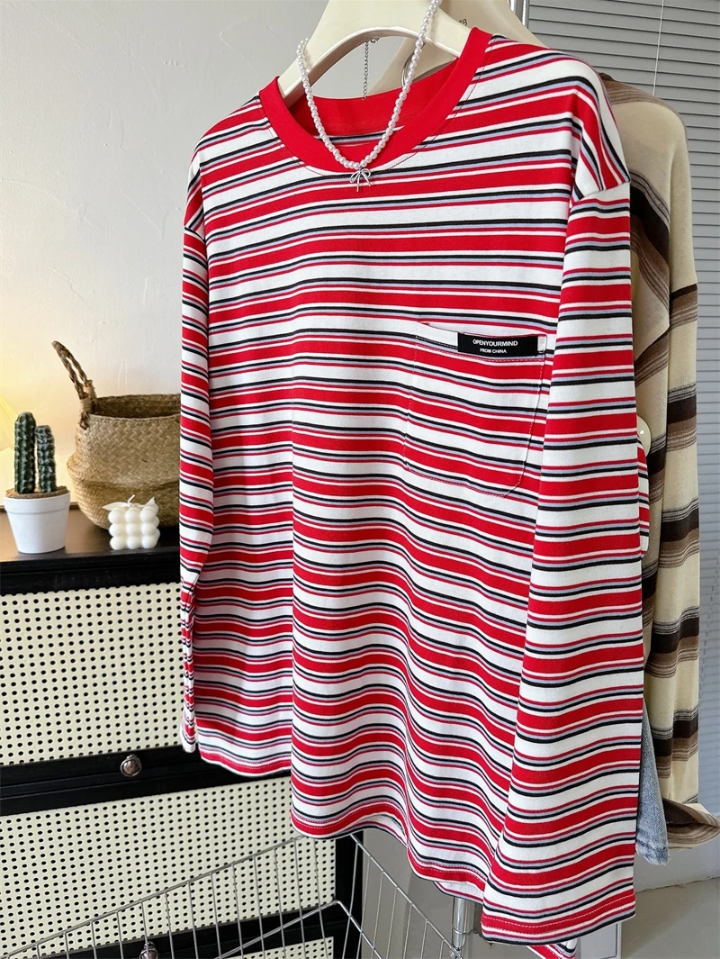 여성용 긴팔 티셔츠 세트 겨울용 플러시 트렌드 접이식 칼라 부드러운 여성 정장 패딩 헴 젠틀 웜 레이어드 티