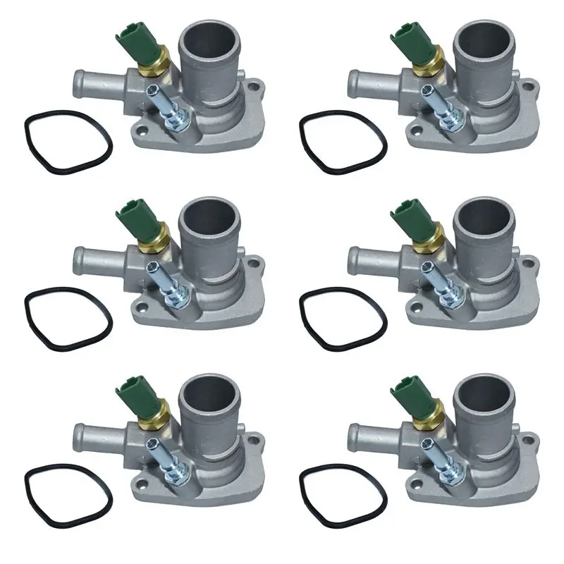 

Authentic 6X Engine Coolant Thermostat Car Thermostat 55202176 55194029 For Fiat Grande Punto