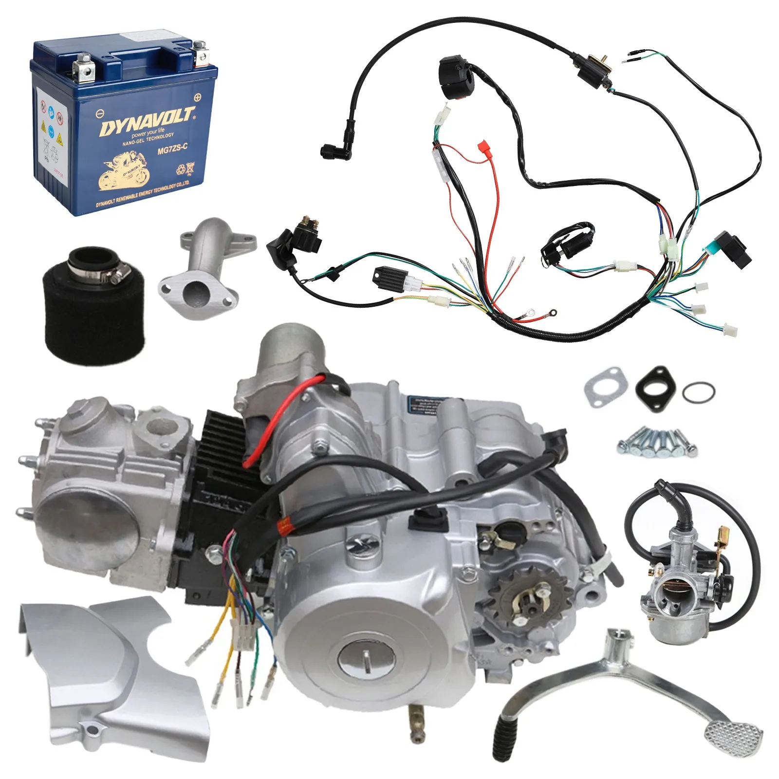 

125cc Engine Motor Semi Auto for ATV Quad ATC70 Go Kart Buggy Four Wheeler TRX90