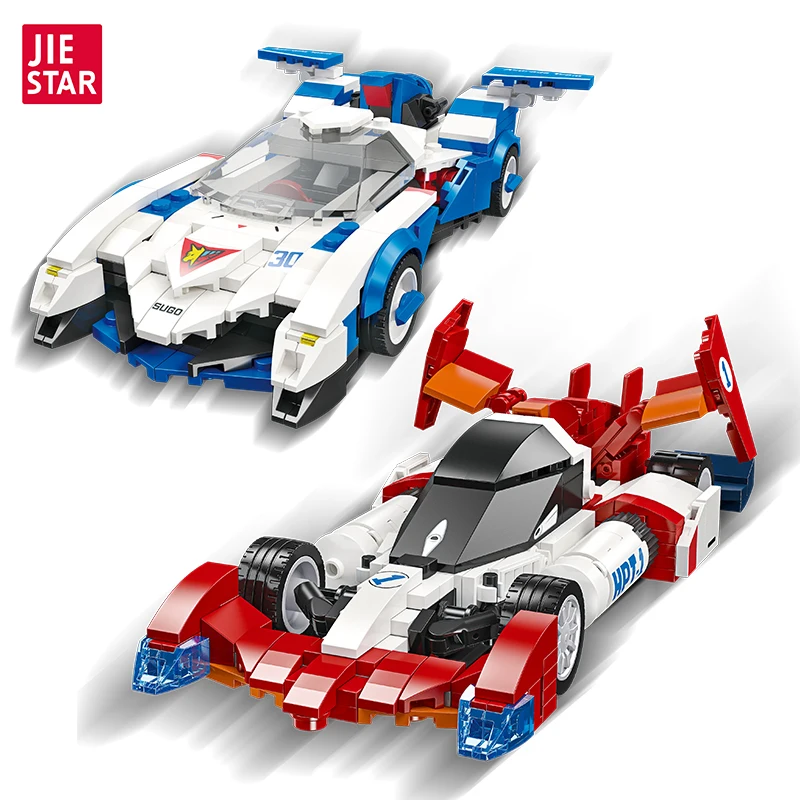 

Cyber Formula Asurada & Super Asurada AKF-11 Building Blocks Set - Classic Anime Race Car Model Kit for Fans