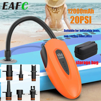 12v 20PSI Portable Wireless Inflator Pump Car Outdoor SUP Paddleboard Canoe Air Mattress Electric Accessories Inflating Device