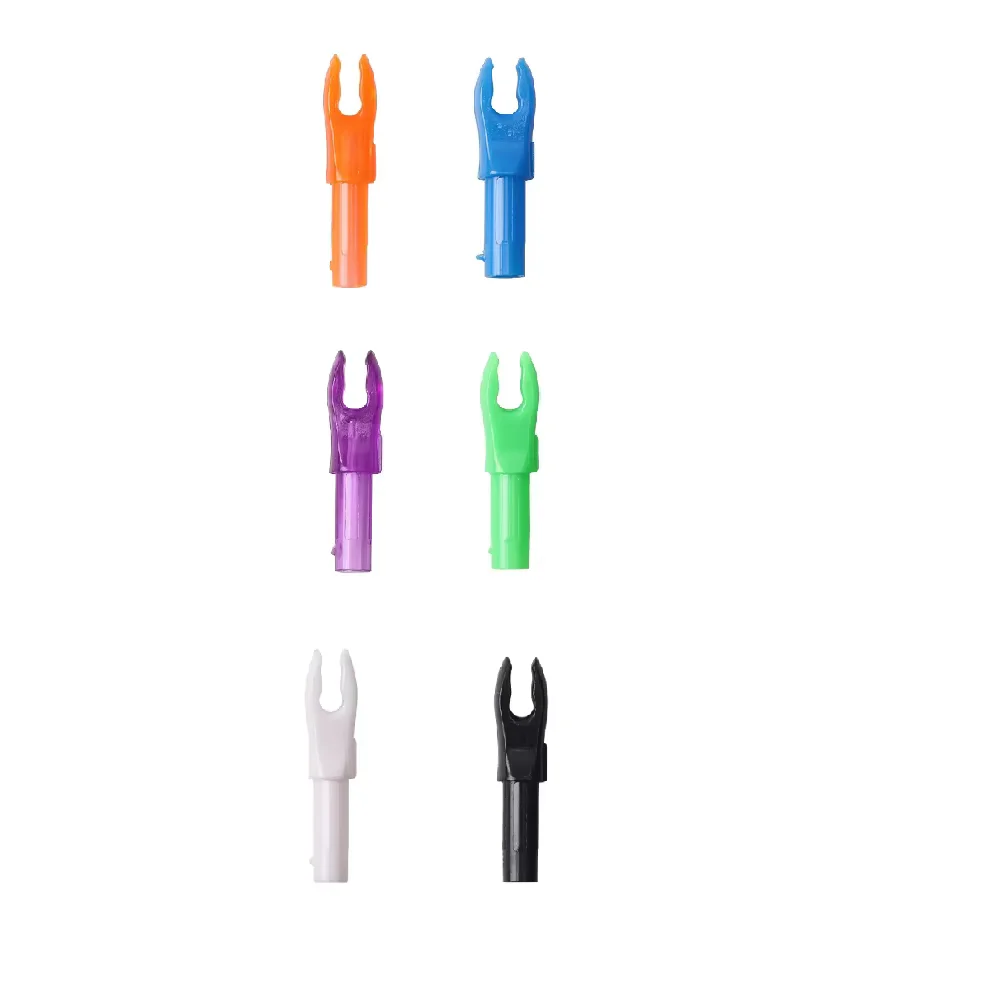 ID 4.2 مللي متر 50 قطعة من البلاستيك إدراج السهم nocksمزدوج المفاجئة ذيول داخلية ينتهي الرماية الصيد اطلاق النار رمح السهم ملحق