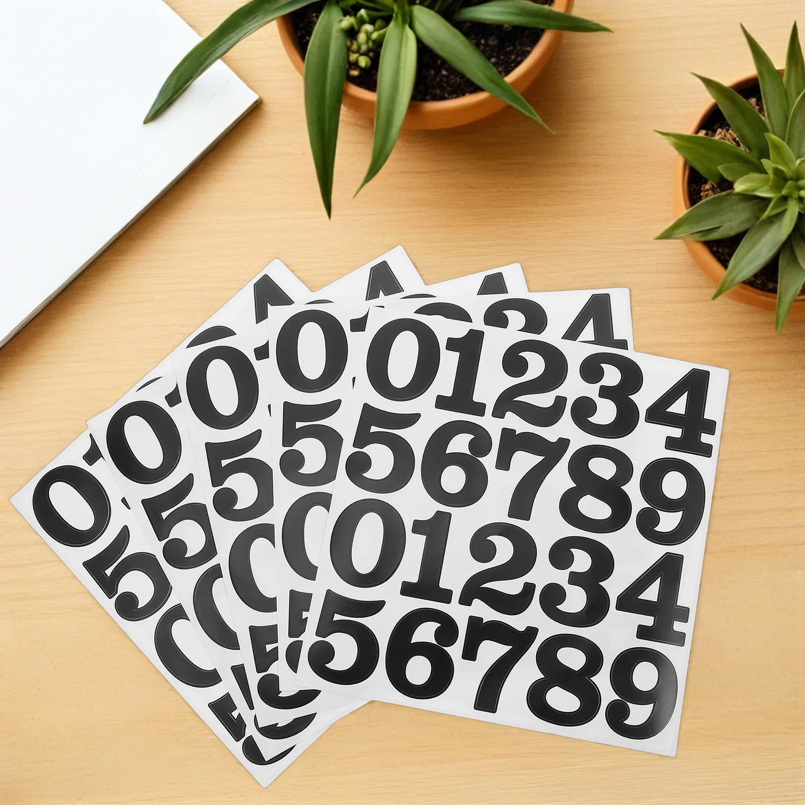 

25pcs Self Adhesive Number Stickers Waterproof Vinyl Mailbox House Numbers Address Labels For Office Classroom Home Use