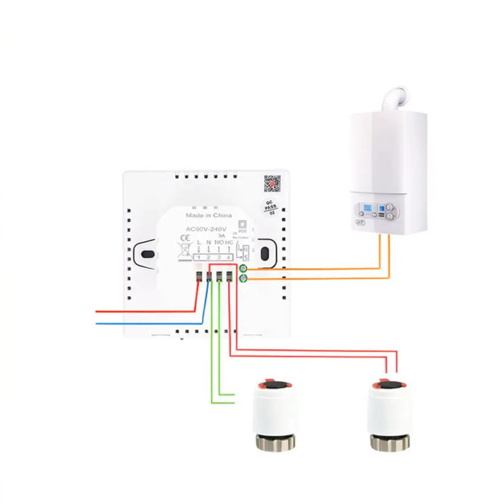 Wifi Enabled Smart Temperature Control Switch For Electric Heater Boiler Hydronic Heating System Room Thermostat
