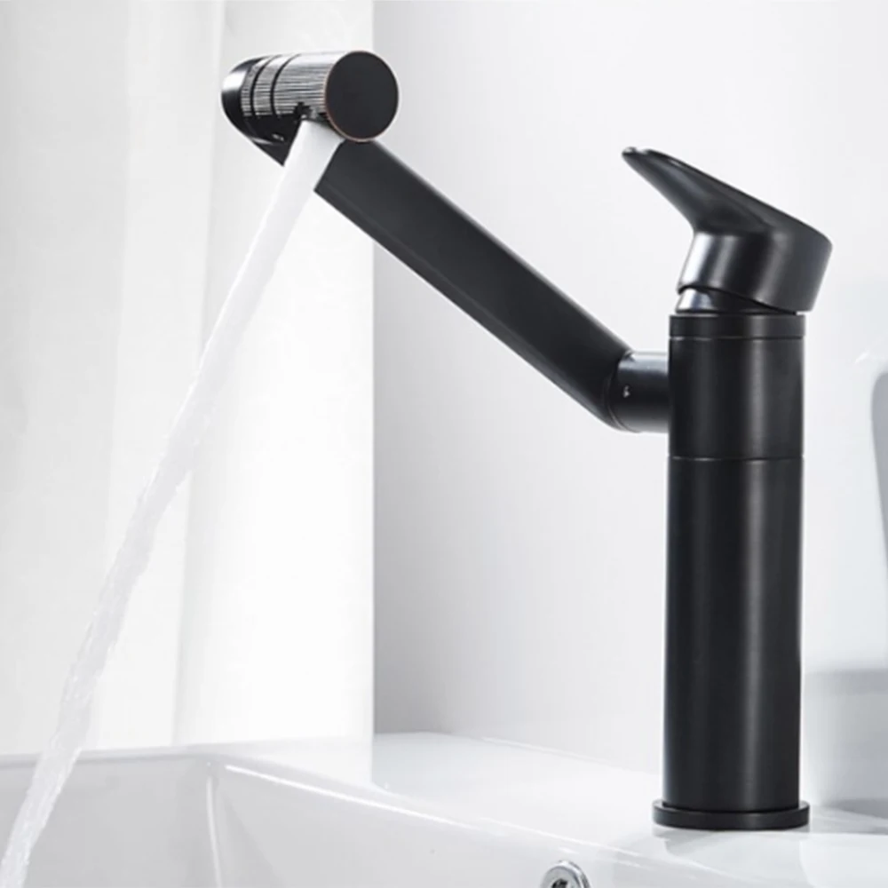 

Bathroom Sink Faucet Black Basin Mixer Faucet Rotate Wash Hair Nozzle Faucets Bath Taps Hand Shower for Tap