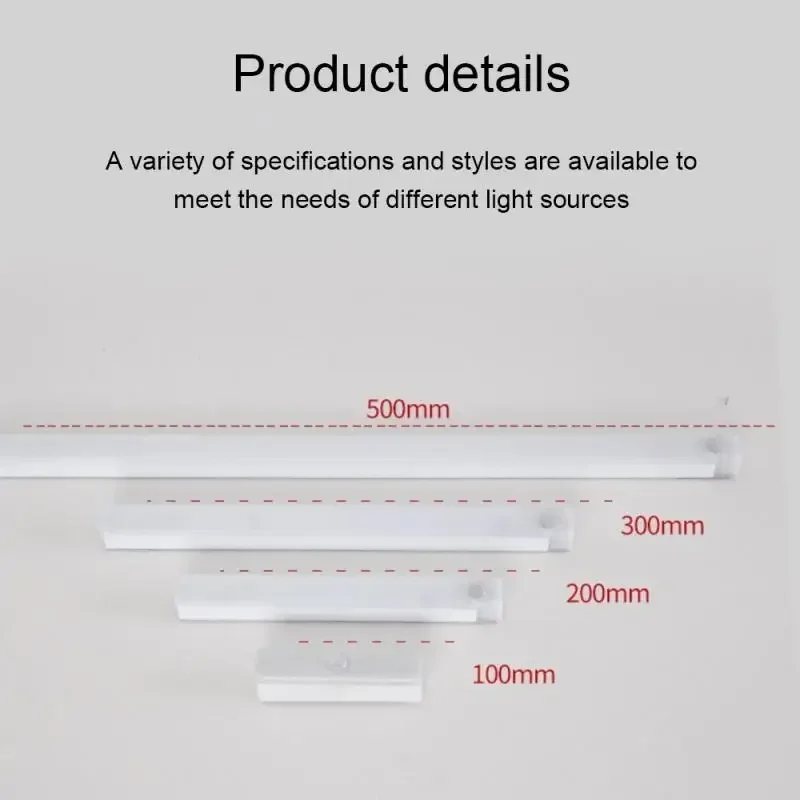 Motion Sensor Cabinet Night Light Wireless LED Lights USB Rechargeable Wall Lamp Staircase Closet Room Decorative IndoorLighting