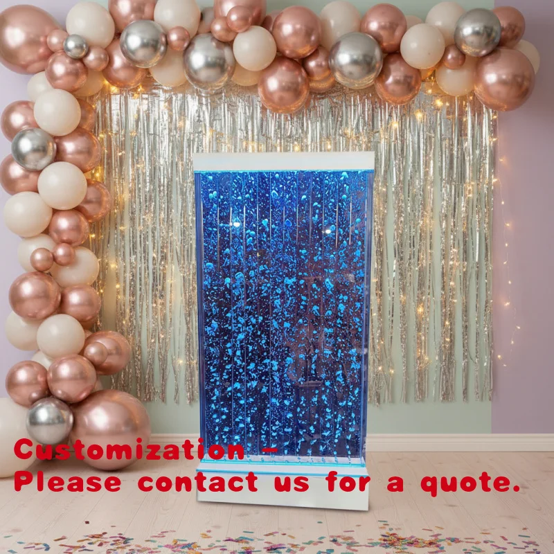 

Customize.Indoor Customized Led Light Acrylic Bubble Wall Panel Feature Room Divider Wedding Party Decoration