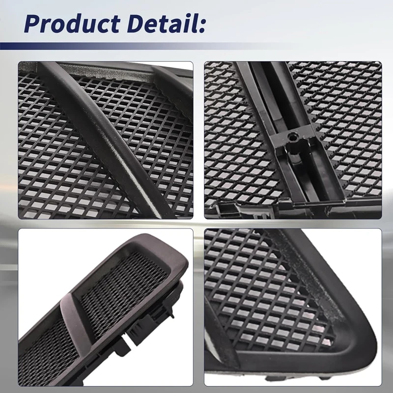 Left&Right Front Hood Air Vent Grille Cover For Mercedes Benz W166 GL350 GL450 ML350 ML550 ML63 2012-2015 1668800105 1668800205
