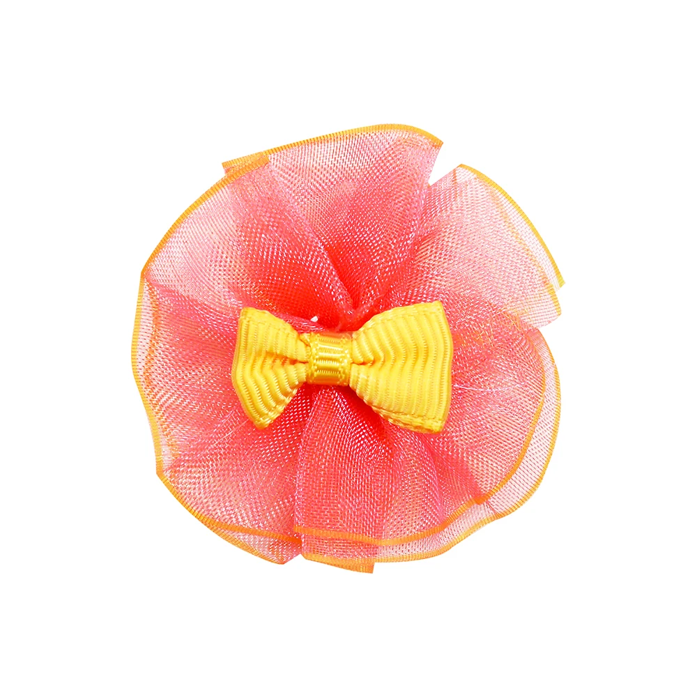 20/30pcs Colorful Dog Puppy Bowknot Puppy Hair Bow Rubber Band Decorate Dog Head Flower for Dog Product Grooming Pet Accessories