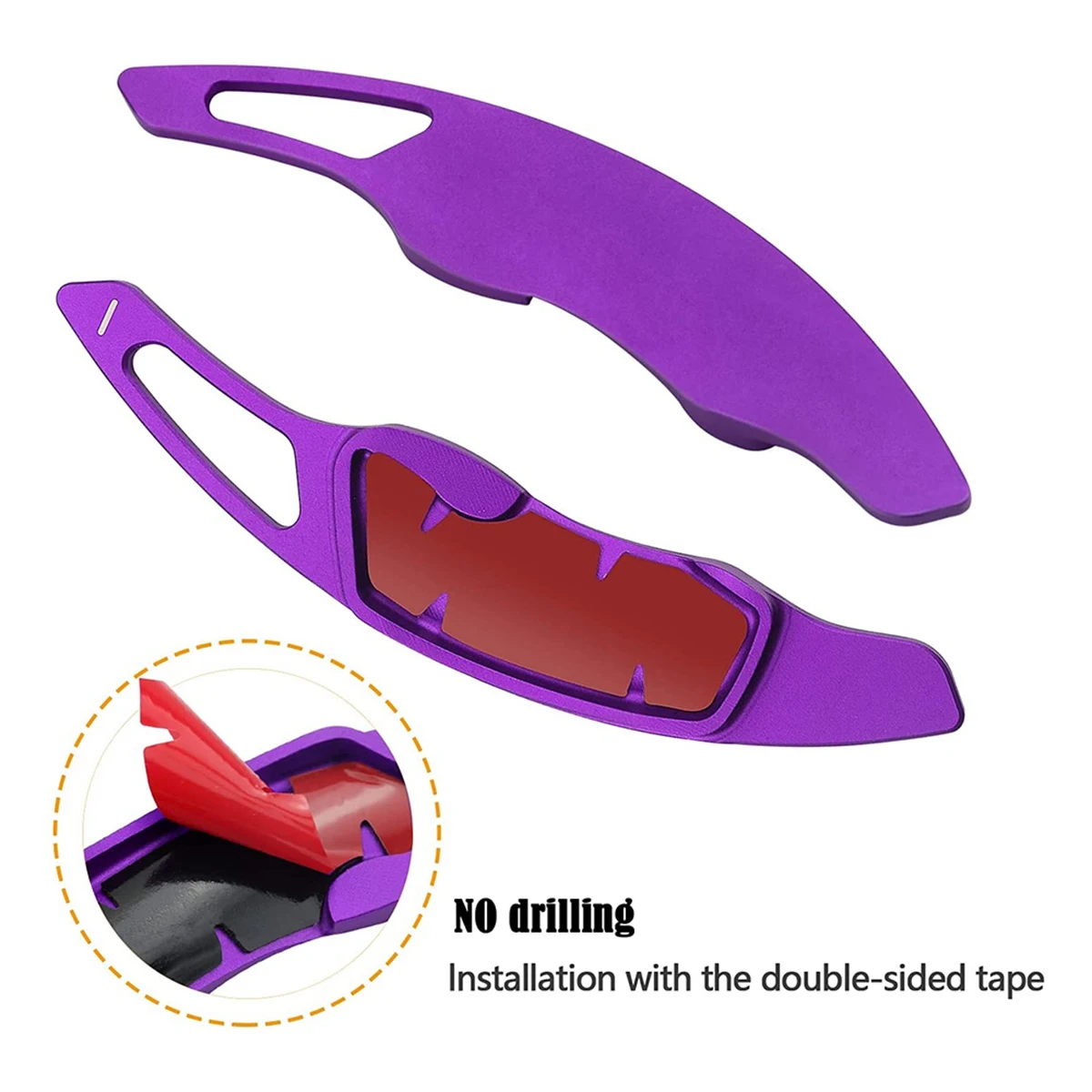 Shift Paddles Cover Extension Steering Wheel Shifter Extended for Subaru Forester Outback XV BRZ WRX Impreza,Purple