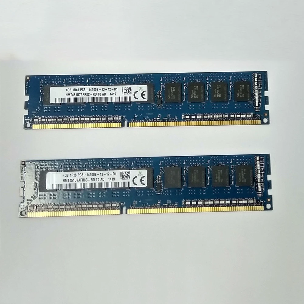 

1 Pcs 4GB 4G 1866 DDR3 ECC 1RX8 PC3-14900E UDIMM RAM For SK Hynix Memory