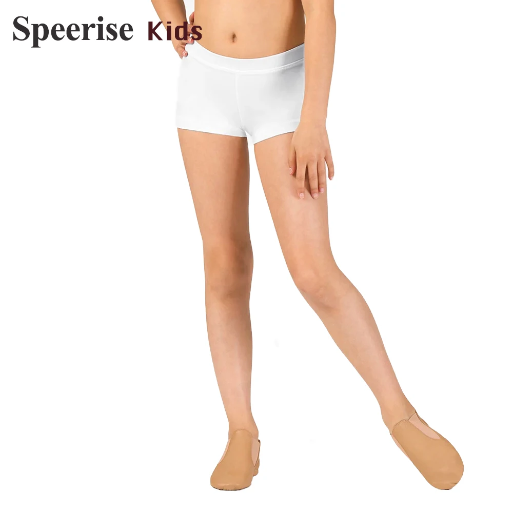 

Summer Kids Gymnastics Shorts Low Waist Ballet Sports Panty Boy Dance Girls Nylon Bottom Spandex Booty Shorts Workout Dancewear