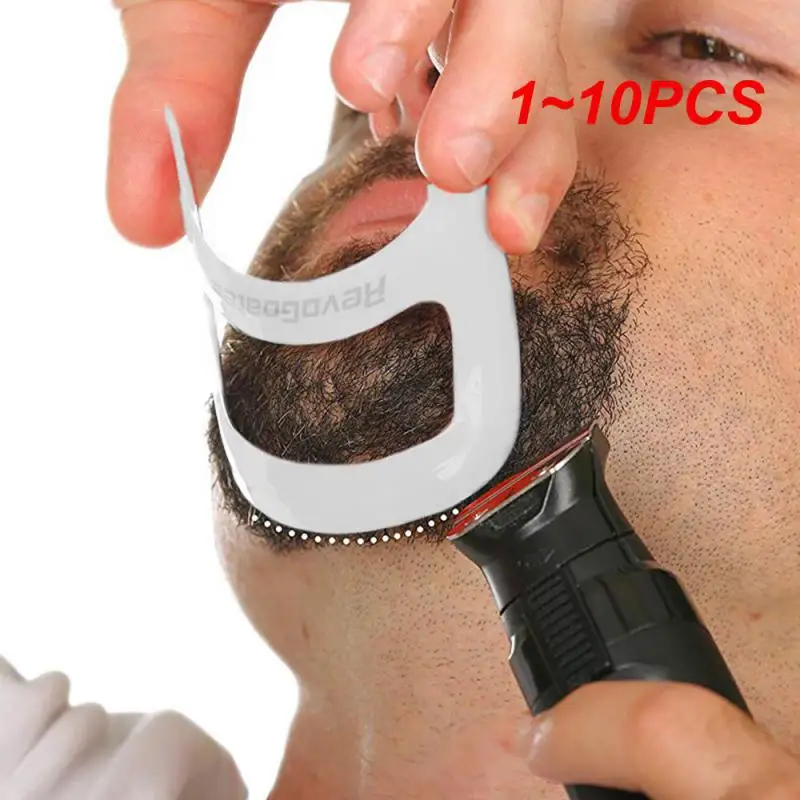 1~10PCS Hairbrush Symmetric Cut Salon Mustache Beard Styling Template Shaving Shave For Beard Shape Styling Tools