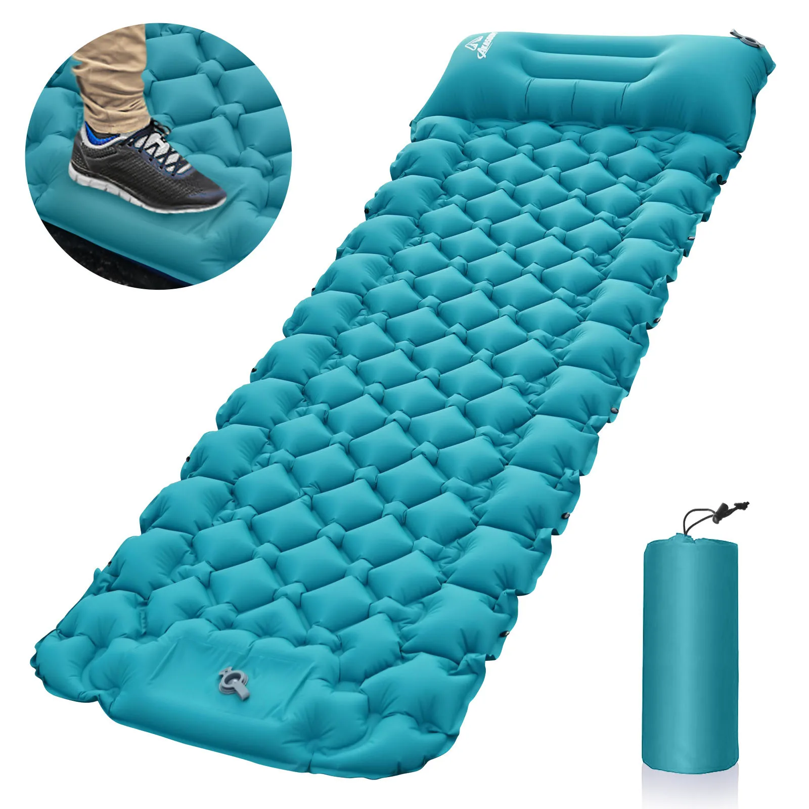 Outdoor inflatable mattress, portable, outdoor camping, Air mattress, lunch rest, sleeping mat, vehicle mounted Air mattress