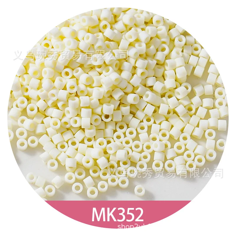 1.6 مللي متر ماتي بلون العتيقة الخرز اليدوية DIY بها بنفسك معكرون الزجاج الأرز الخرز سوار قلادة مواد التطريز الفرنسية #2