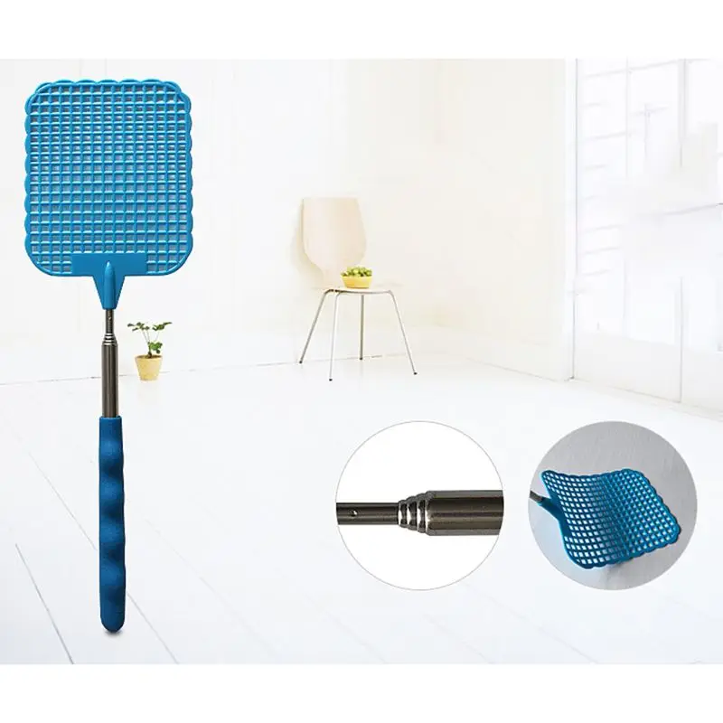5 pz Allungabile Scacciamosche Prevenire Zanzare Insetti Killer Controllo Dei Parassiti Racchetta Telescopica Strumenti 45BE