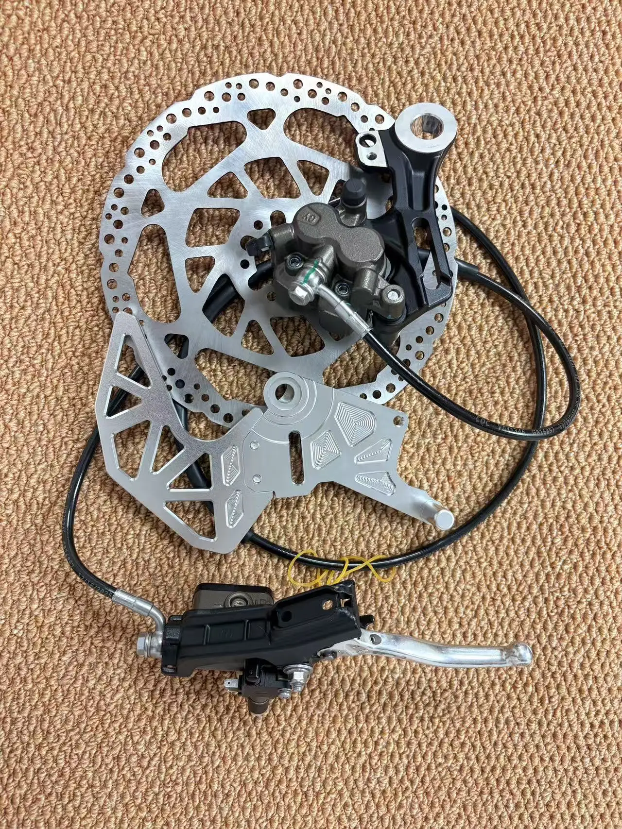 For ultra Bee Brake for Light Bee LBX Rear Brake Rear Caliper Kit Bracket for Talaria XXX X3 MX3 MX4 Modified Parts 79bike view 2