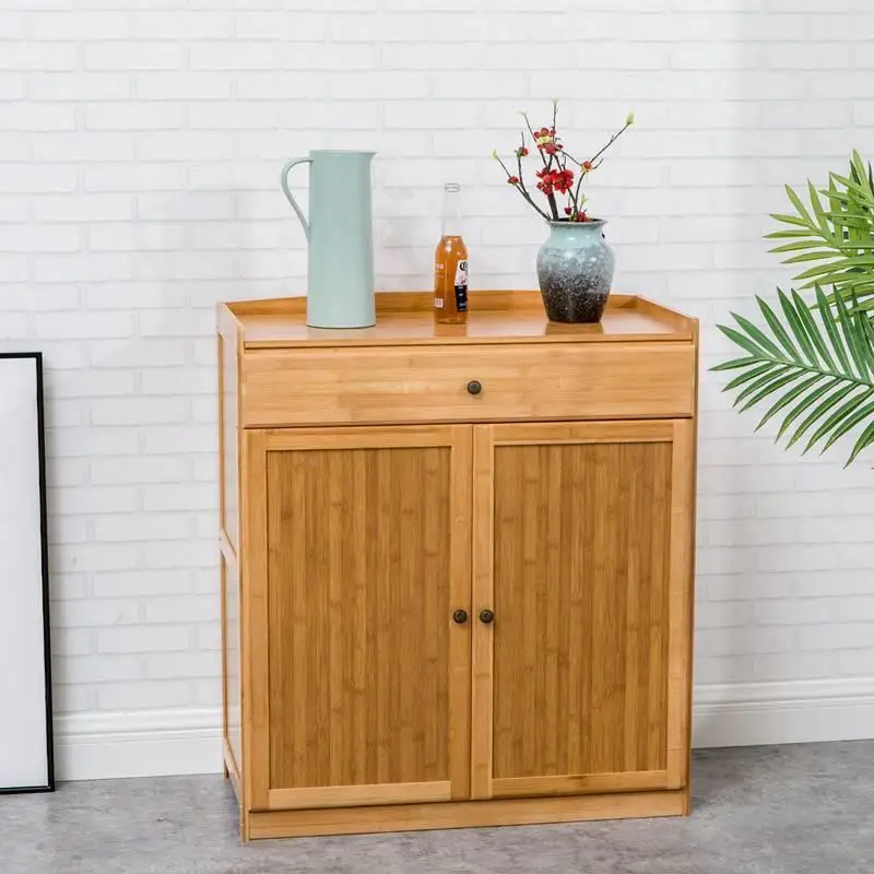 Closet Filing Kitchen Cabinets Sideboard Wood Bedroom Corner Storage Kitchen Cabinet Console Table Aparador Bamboo Furniture