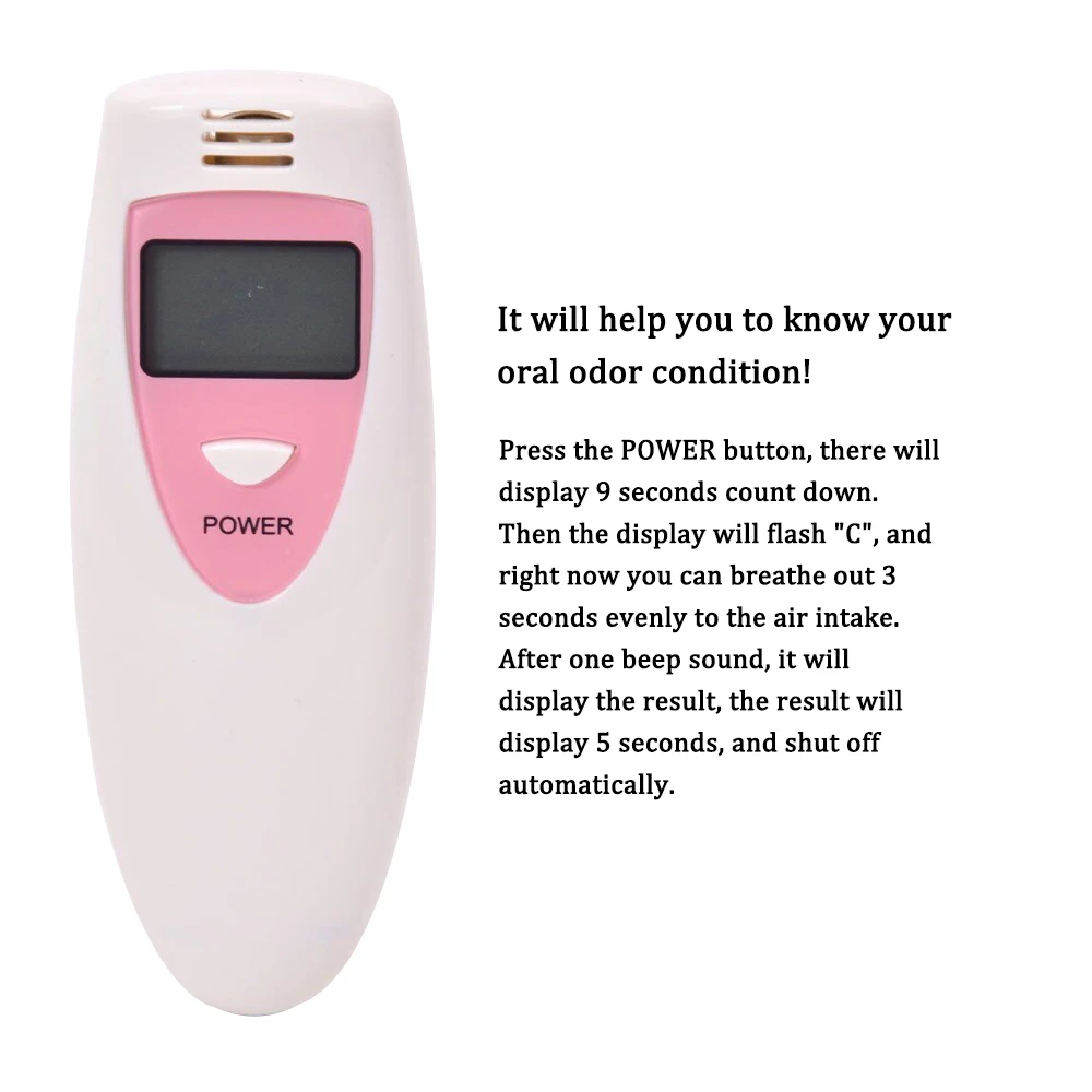 Oral Hygiene Condition Tester Mouth Internal Odor Monitor Tools NewPortable Bad Breath Detector