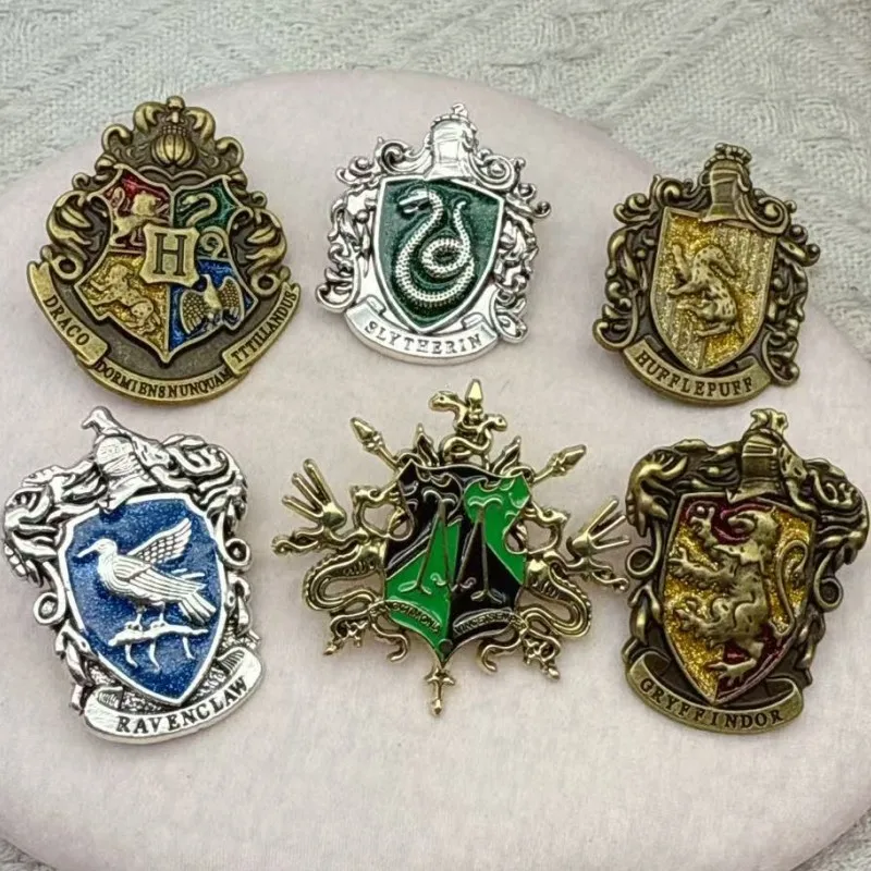 6 قطع الكرتون ماجيك أكاديمية الحيوان بروش لطيف المينا دبوس ظهره الملابس والمجوهرات شارة معدنية اكسسوارات هدية