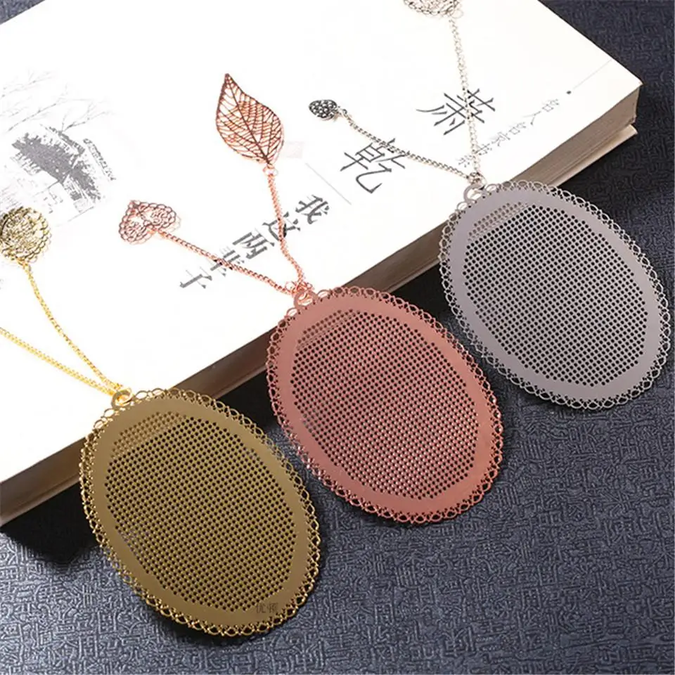 DIY Craft Stich Cross Stitch Bookmark Metal Silver Golden Needlework Embroidery Crafts Counted Cross-Stitching Kit Gift