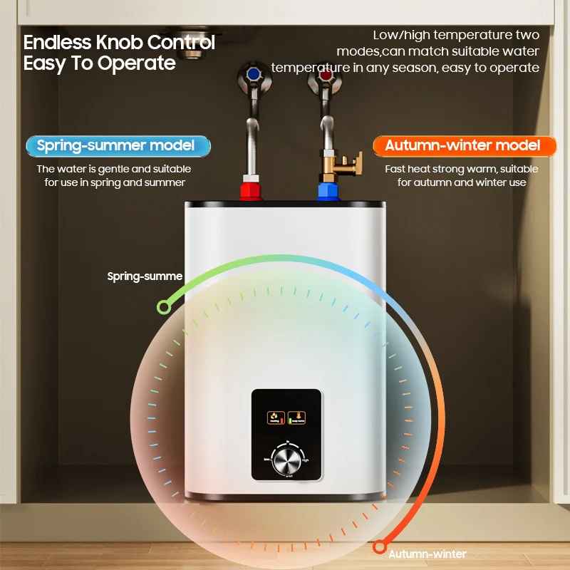 Factory OEM 10L 15L Electric Tank Storage Boiler 1.5kW 2kW Shower Water Heater for Household Kitchen