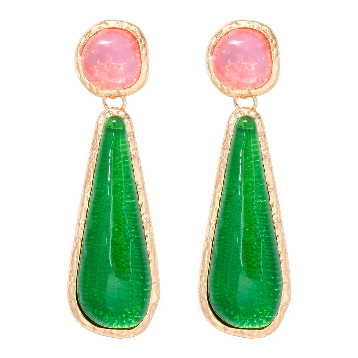 New Long Resin Water Drop Earring Jewelry for Women Wholesale