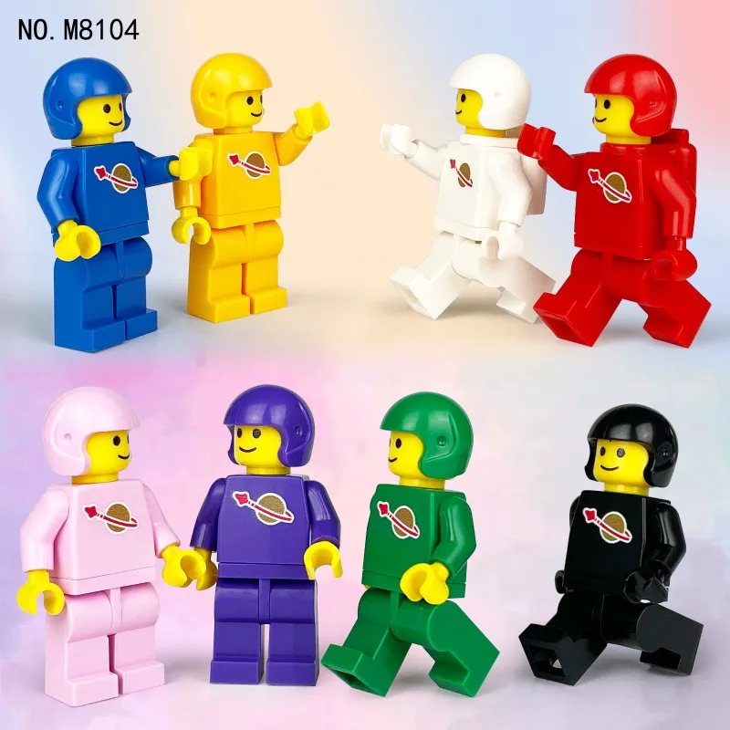 

M8104 space rainbow doll small particles educational toys children's doll cartoon element