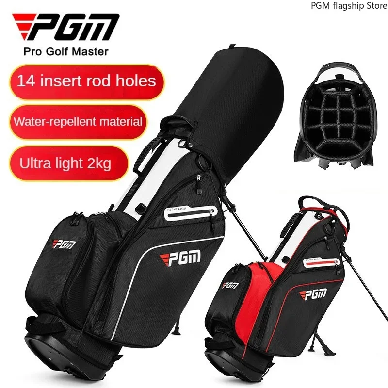 

PGM Golf Bag Men's and Women's Stand Bag 14 Plug Ports Shoulder Strap Lightweight Portable Golf Club Bag QB147