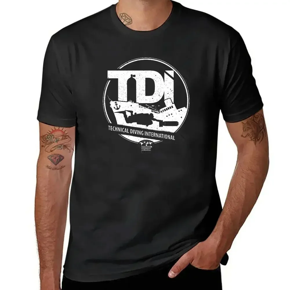 2024 New Technical Diving International (TDI)- TDI Rebreather Higher Gas Prices 100% Cotton TShirt Tee-Shirt Fashion Men Clothes