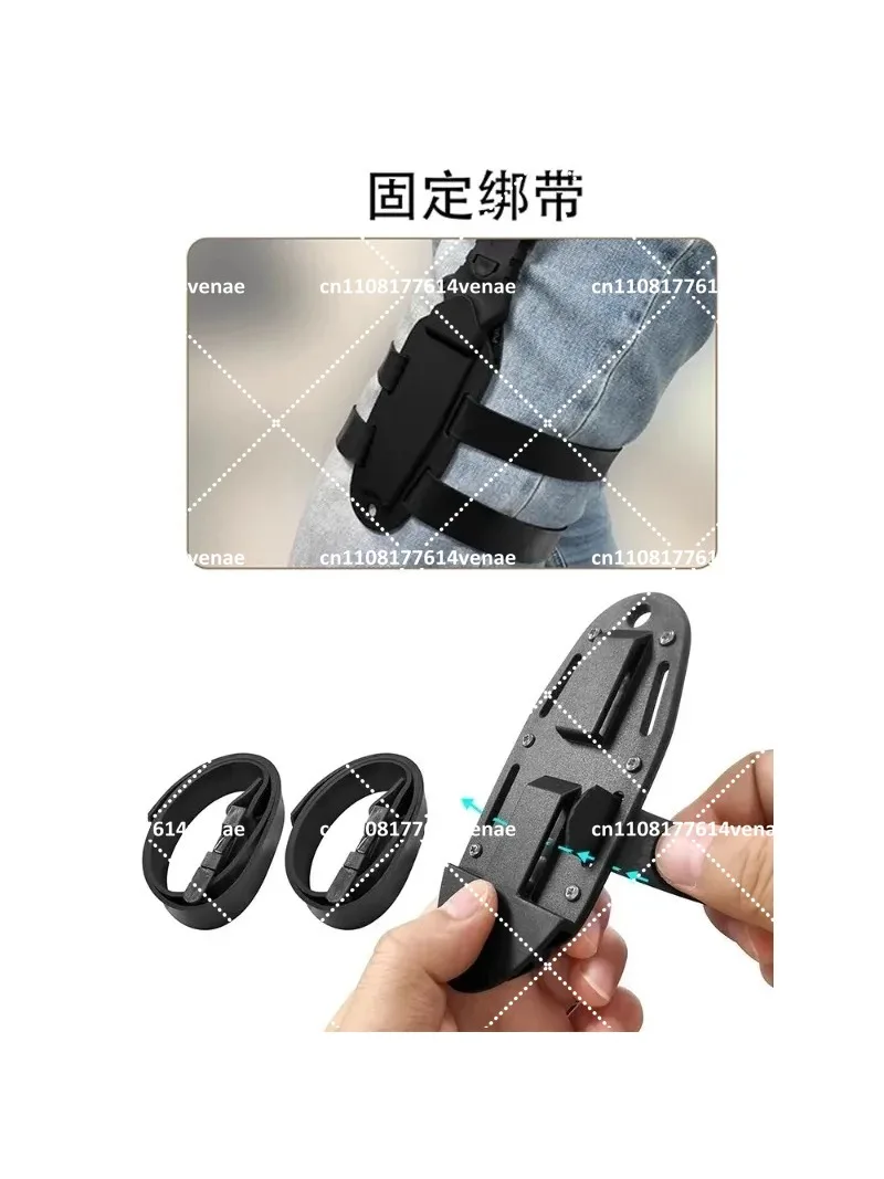 Multi-Purpose Stainless Steel Diving Knife for Underwater Net Cutting, Emergency Self-Rescue Tool for Divers and Swimmers view 3