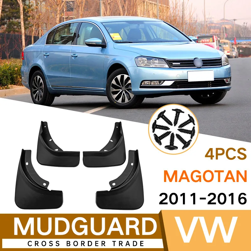 

For Volkswagen Magotan 2011-2016 European Passat B73C black car mudguard Reduce dust Resist tire dirt car accessories tools