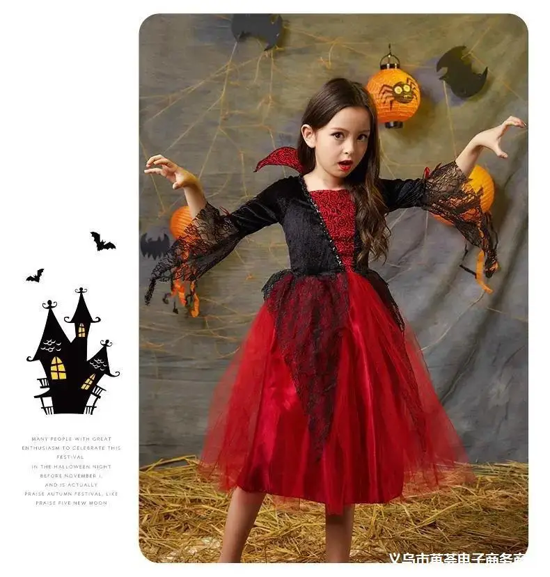 Disney Vampire Boys and Girls Costume Fancy Halloween Disguise Party Dress Cosplay Boys Costume Children Clothing Devil