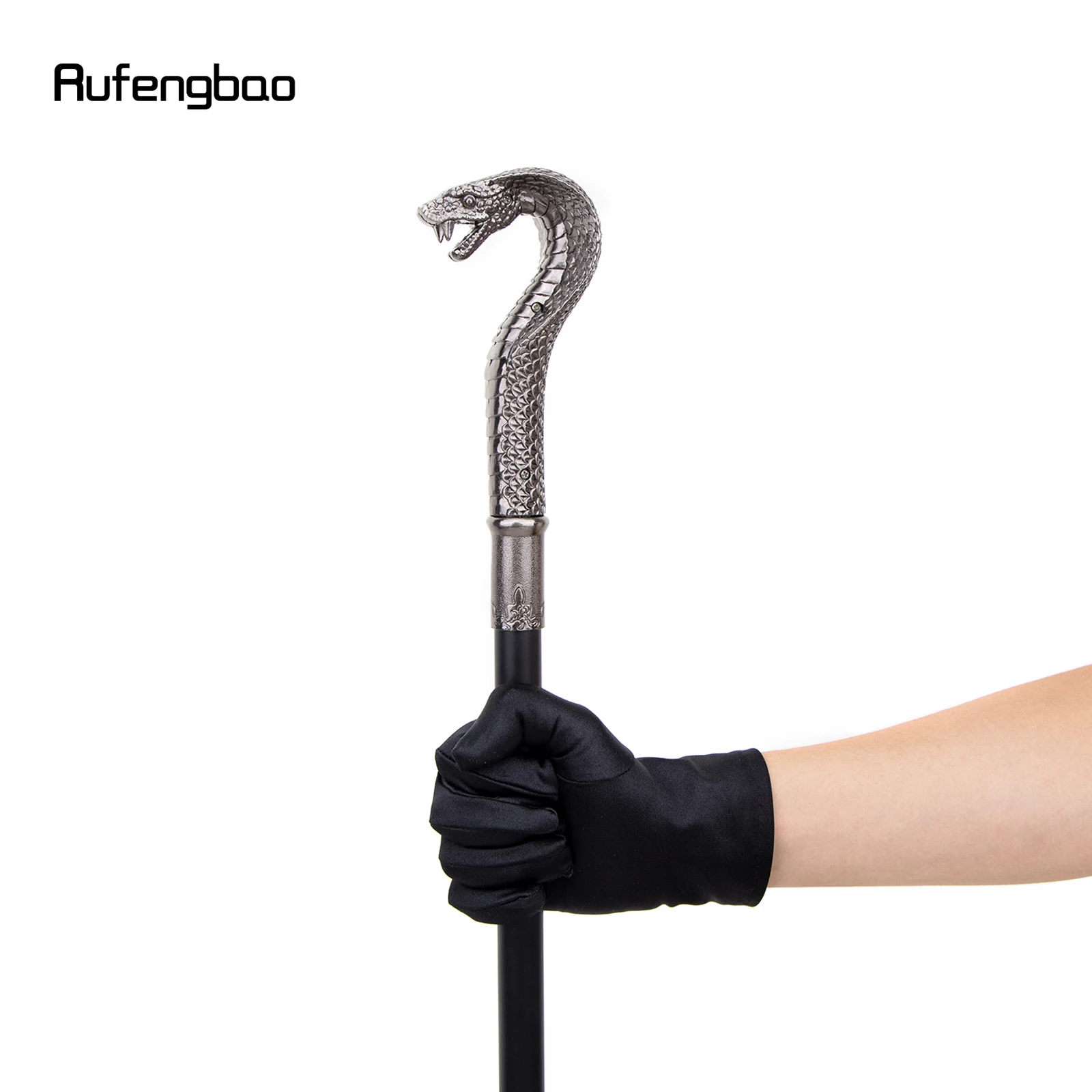 الفضة الفاخرة الأفعى واحدة مشتركة موضة عصا للمشي ديكور مصاص دماء تأثيري حفلة عصا للمشي هالوين Crosier 93 سنتيمتر