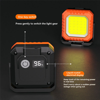 A58Z Waterproof Mini Keychain Light Rechargeable COB LED USB Charging Outdoor Work Lamp Magnet High-Intensity Floodlight