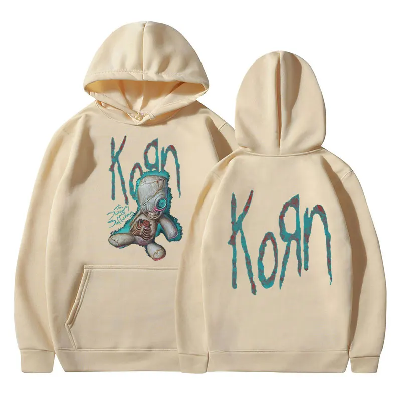 Korn Issues Rock Band Music Album Hoodie Men\'s Vintage Metal Gothic Oversized Hoodie Streetwear Hip Hop Punk Hooded Sweatshirt