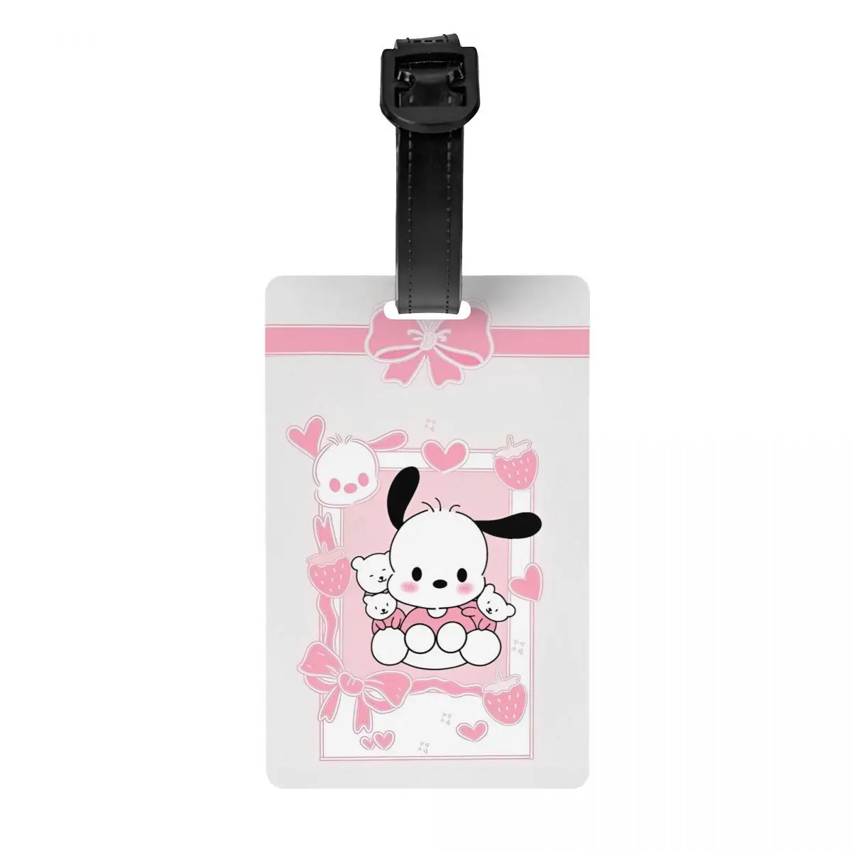 

Pochacco Cute Dog Japanese Luggage Tag Suitcase Silica Gel Portable Label Luggage Bag Case Tags Name ID Address Baggage Tag Gift