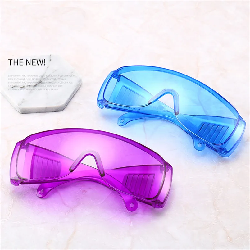 FOENIXSONG Fashion Sunglasses Men Glasses for Women Work Goggle Wrap Blue Clear Red Pink Eye Protection  Eyewear