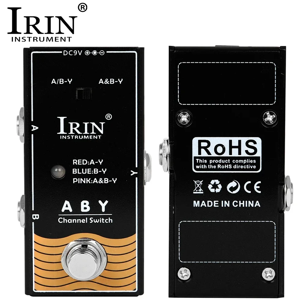 IRIN RF-17 ABY Guitar Effect Pedal Line Selector AB Switch Guitar Effect True Bypass Guitar Bass Pedal AB Box-ABY Channel Pedal