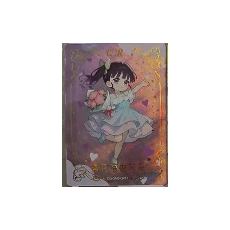 Douqu 5 Anime Demon Slayer QR Kaarten Kanroji Mitsuri Tsuyuri Kanawo Collectie Kaarten Kerst Verjaardagscadeautjes Kinderspeelgoed
