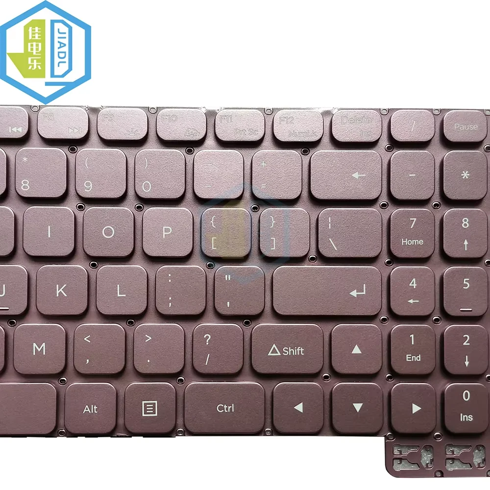 Newest US English laptop keyboard For Azerty AZ-1511 SCDY-340-2-3 YXT-91-71 rose gold silver English no frame keyboard