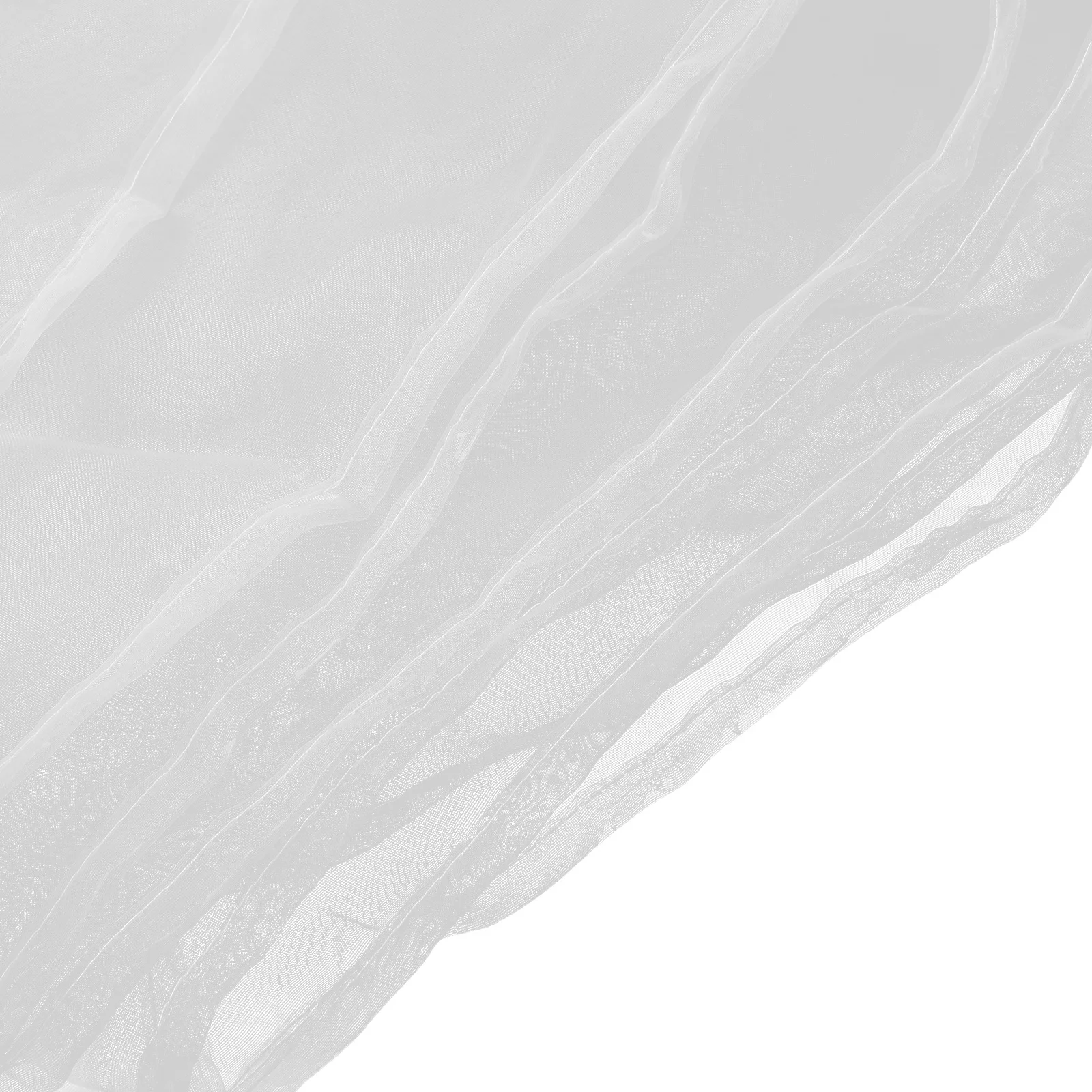 ستائر بيضاء شفافة لنافذة ستائر تول من البوليستر الناعم لتصفية الضوء لغرفة النوم وغرفة المعيشة ونافذة فوال